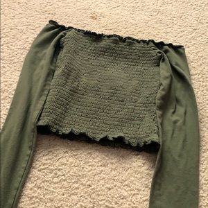 off shoulder hollister top
